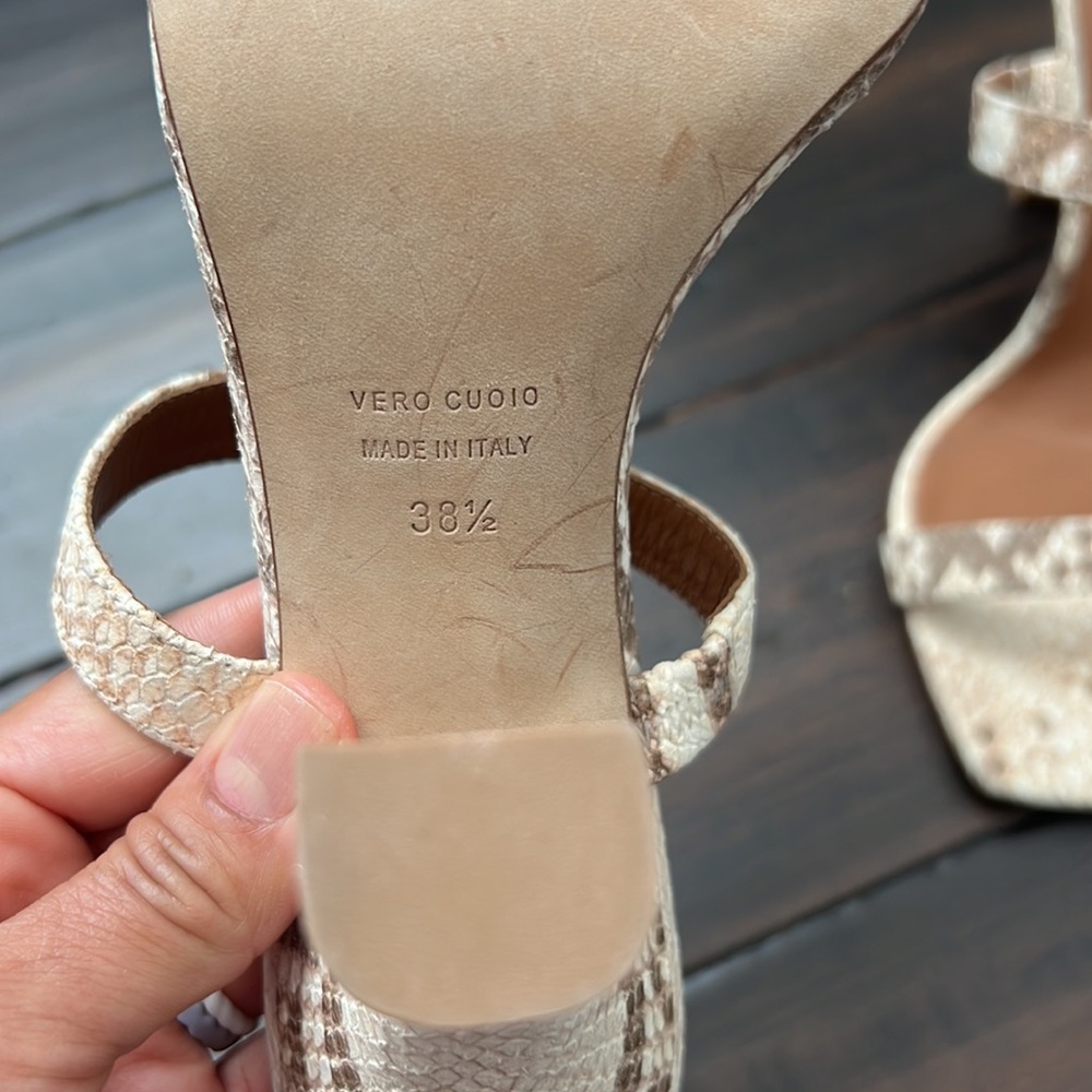 Paris Texas Python-Embossed Leather Mule - image 4